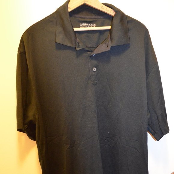 Nike Other - Nike Golf Nike Fit Dry XL Black Tagless Neck Shirt
